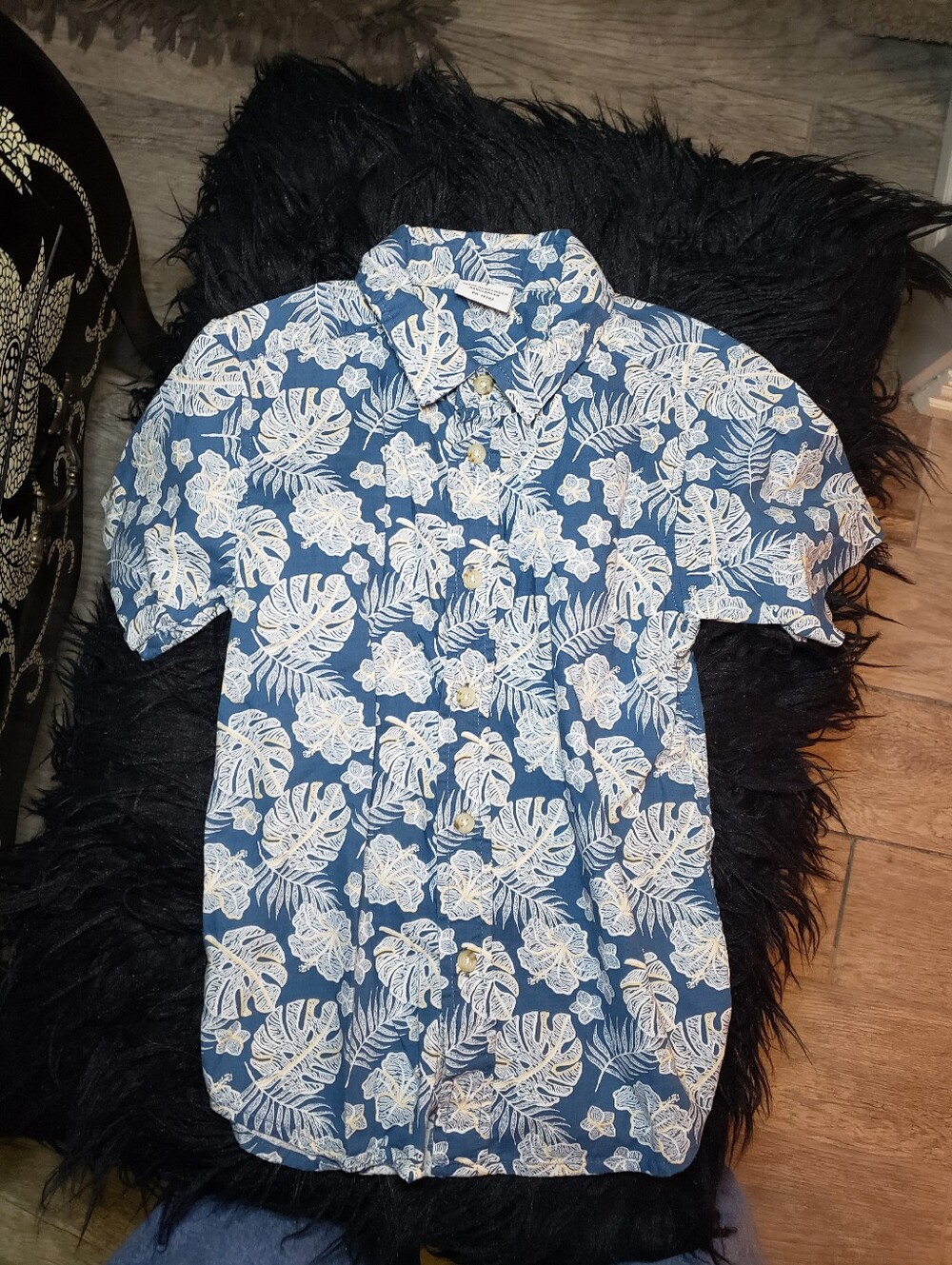 Boys Wrangler Tropical Print Shirt